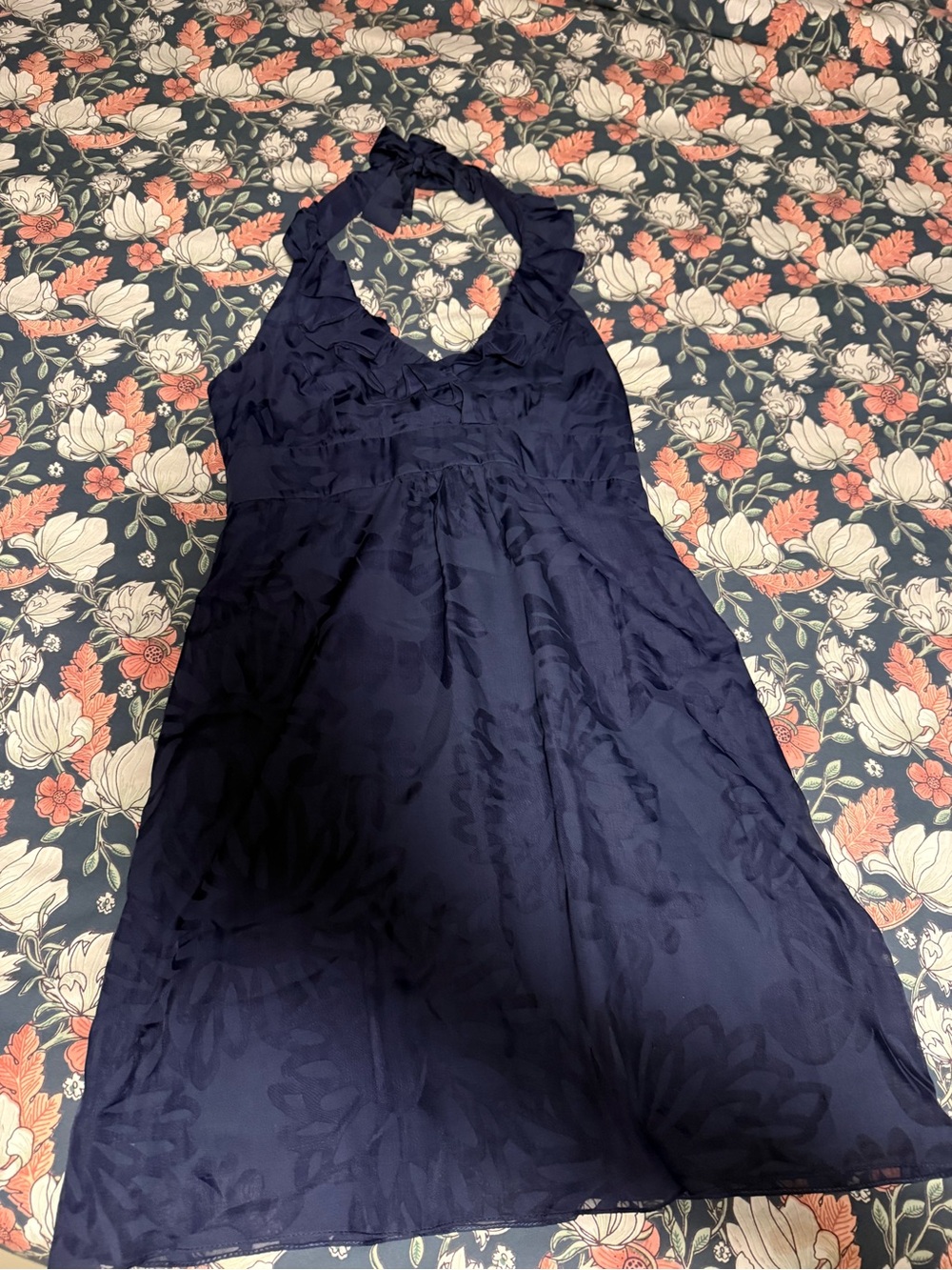 Lilly Pulitzer Navy Halter Dress